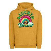 Pigment Peanut Butter Lucky and blessed rainbow Urban Hoodie - RanaPortraitStore