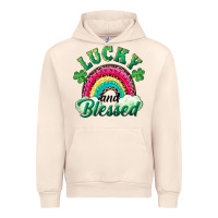 Sandshell Lucky and blessed rainbow Urban Hoodie - RanaPortraitStore