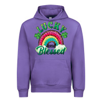 Tulip Lucky and blessed rainbow Urban Hoodie - RanaPortraitStore