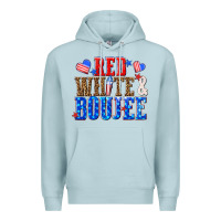 Blue Mist red white and boujee billie wilder Premium Hoodie - texasbilliewilder