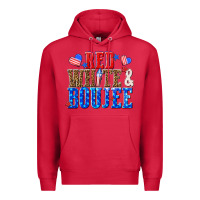Cardinal red white and boujee billie wilder Premium Hoodie - texasbilliewilder