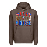 Coffee red white and boujee billie wilder Premium Hoodie - texasbilliewilder