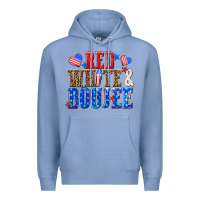 Colony Blue red white and boujee billie wilder Premium Hoodie - texasbilliewilder