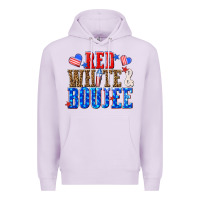 Lilac red white and boujee billie wilder Premium Hoodie - texasbilliewilder