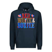 Navy red white and boujee billie wilder Premium Hoodie - texasbilliewilder