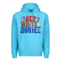 Ocean Blue red white and boujee billie wilder Premium Hoodie - texasbilliewilder