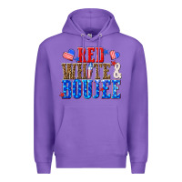 Purple red white and boujee billie wilder Premium Hoodie - texasbilliewilder