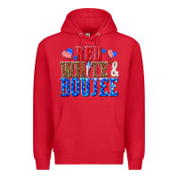Red red white and boujee billie wilder Premium Hoodie - texasbilliewilder