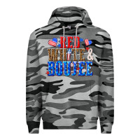 Slate Camo red white and boujee billie wilder Premium Hoodie - texasbilliewilder