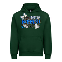 Forest Green little sister biggest fan volleyball Urban Hoodie - Zillion Design Studio