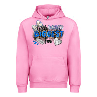 Fuchsia Pink little sister biggest fan volleyball Urban Hoodie - Zillion Design Studio
