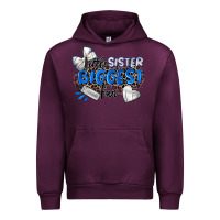 Mauve Wine little sister biggest fan volleyball Urban Hoodie - Zillion Design Studio