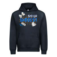 Navy little sister biggest fan volleyball Urban Hoodie - Zillion Design Studio