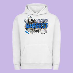 Little Sister Biggest Fan Volleyball Urban Hoodie Designed By Zillion Design Studio
