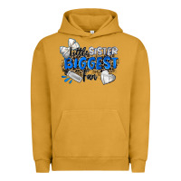 Pigment Peanut Butter little sister biggest fan volleyball Urban Hoodie - Zillion Design Studio
