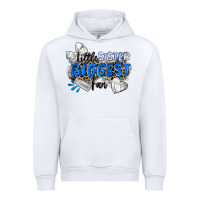 White little sister biggest fan volleyball Urban Hoodie - Zillion Design Studio