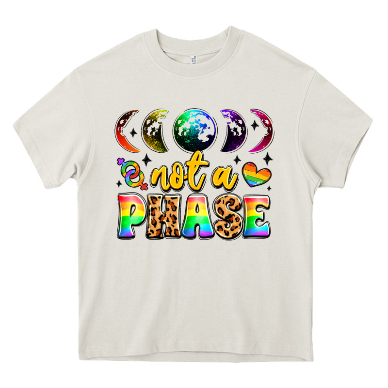 Not A Phase Pride Moon Heavy Core Tee by LillyAllenDesigns | Teevron