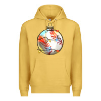 Antique Gold christmas baseball Premium Hoodie - Zillion Design Studio