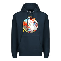Navy christmas baseball Premium Hoodie - Zillion Design Studio