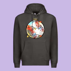 Christmas Baseball Premium Hoodie Designed By Zillion Design Studio