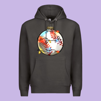 Christmas Baseball Premium Hoodie Designed By Zillion Design Studio