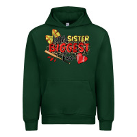 Forest Green little sister biggest fan softball Urban Hoodie - Zillion Design Studio