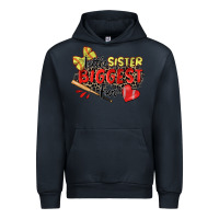 Navy little sister biggest fan softball Urban Hoodie - Zillion Design Studio