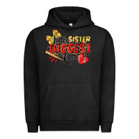 Pigment Black little sister biggest fan softball Urban Hoodie - Zillion Design Studio