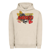 Pigment French Oak little sister biggest fan softball Urban Hoodie - Zillion Design Studio