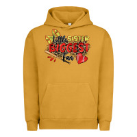 Pigment Peanut Butter little sister biggest fan softball Urban Hoodie - Zillion Design Studio