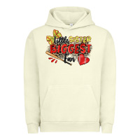 Pigment Pistachio little sister biggest fan softball Urban Hoodie - Zillion Design Studio