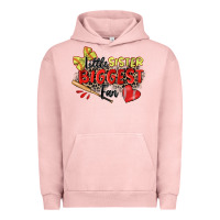 Pigment Salmon little sister biggest fan softball Urban Hoodie - Zillion Design Studio