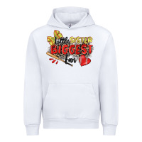 White little sister biggest fan softball Urban Hoodie - Zillion Design Studio