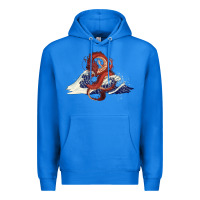 True Royal asian dragon and ocean waves Premium Hoodie - RanaPortraitStore