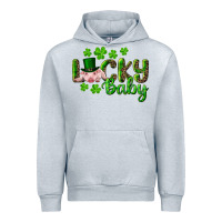 Heather Grey Lucky Baby With Pig Urban Hoodie - RanaPortraitStore