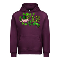 Mauve Wine Lucky Baby With Pig Urban Hoodie - RanaPortraitStore