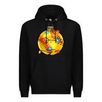 Black christmas softball Premium Hoodie - Zillion Design Studio