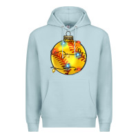 Blue Mist christmas softball Premium Hoodie - Zillion Design Studio