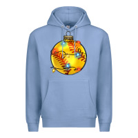 Colony Blue christmas softball Premium Hoodie - Zillion Design Studio