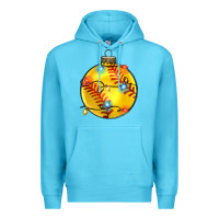Ocean Blue christmas softball Premium Hoodie - Zillion Design Studio