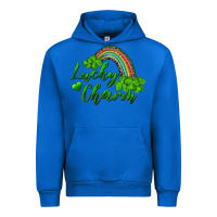 Cobalt Lucky charm rainbow and shamrocks Urban Hoodie - RanaPortraitStore