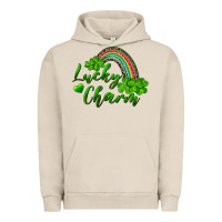 Pigment French Oak Lucky charm rainbow and shamrocks Urban Hoodie - RanaPortraitStore
