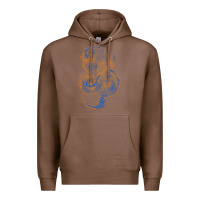 Chestnut blue and orange dragon Premium Hoodie - RanaPortraitStore