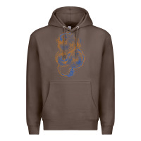Coffee blue and orange dragon Premium Hoodie - RanaPortraitStore