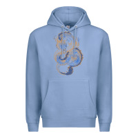 Colony Blue blue and orange dragon Premium Hoodie - RanaPortraitStore