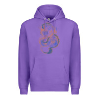 Purple blue and orange dragon Premium Hoodie - RanaPortraitStore