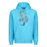 Ocean Blue blue and orange dragon Premium Hoodie - RanaPortraitStore