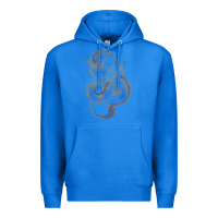 True Royal blue and orange dragon Premium Hoodie - RanaPortraitStore