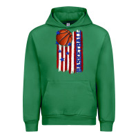 Emerald basketball american flag Urban Hoodie - texasbilliewilder