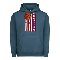 Pigment Midnight Navy basketball american flag Urban Hoodie - texasbilliewilder